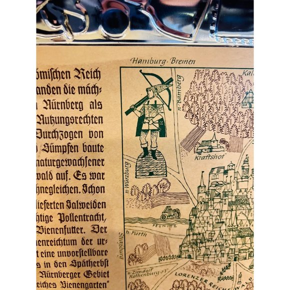 E. Otto Schmidt Biscuit Tin from Nurnberg Germany With a Paper Story in German - Picture 7 of 13